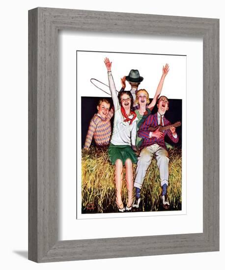 "Hayride,"September 30, 1933-Alan Foster-Framed Giclee Print