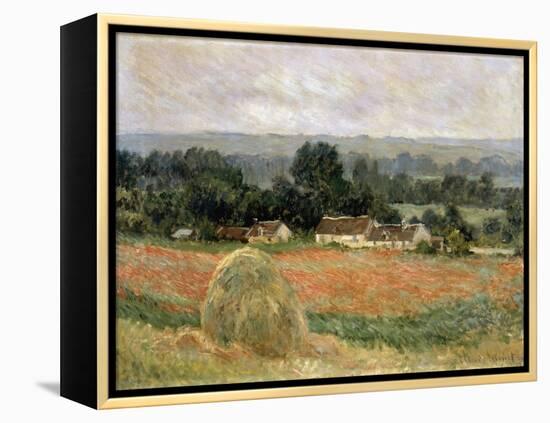 Haystack at Giverny, 1886-Claude Monet-Framed Premier Image Canvas