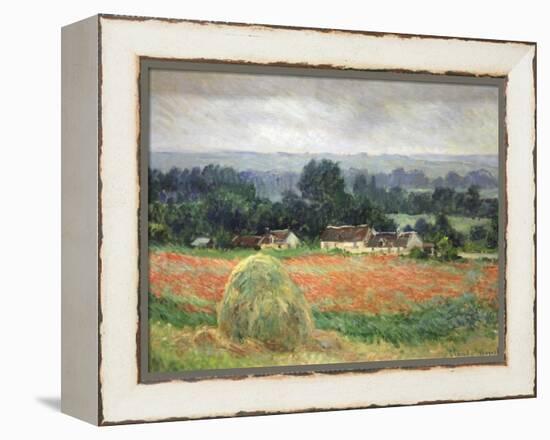 Haystack at Giverny, 1886-Claude Monet-Framed Premier Image Canvas