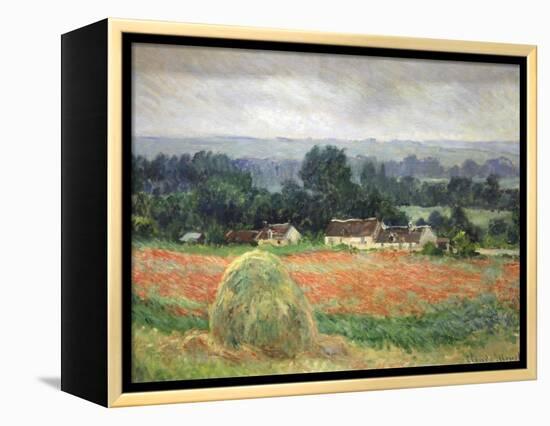 Haystack at Giverny, 1886-Claude Monet-Framed Premier Image Canvas