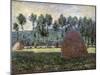 Haystack in Giverny, 1884-1889-Claude Monet-Mounted Giclee Print