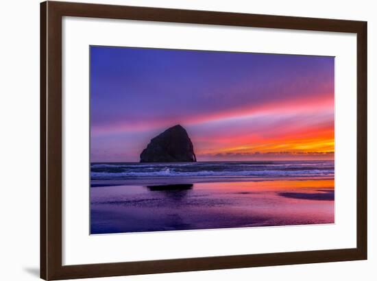 Haystack Rock #2-Steven Maxx-Framed Photographic Print