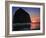 Haystack Rock and Birds-Jody Miller-Framed Photographic Print