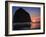 Haystack Rock and Birds-Jody Miller-Framed Photographic Print