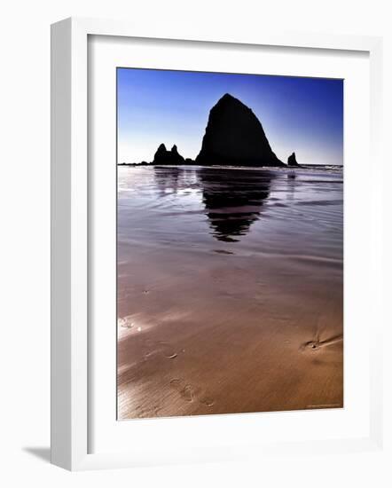 Haystack Rock at Noon-Jody Miller-Framed Photographic Print