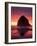 Haystack Rock, Cannon Beach, Oregon, USA-Adam Jones-Framed Photographic Print