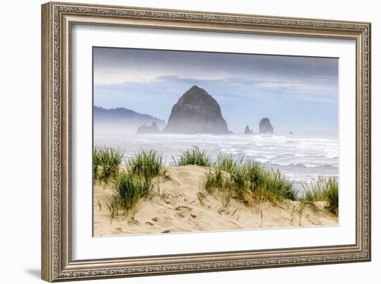 Haystack Rock, Cannon Beach, Oregon-Art Wolfe-Framed Art Print