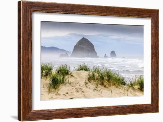 Haystack Rock, Cannon Beach, Oregon-Art Wolfe-Framed Art Print