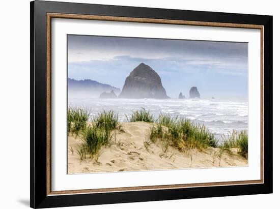 Haystack Rock, Cannon Beach, Oregon-Art Wolfe-Framed Art Print