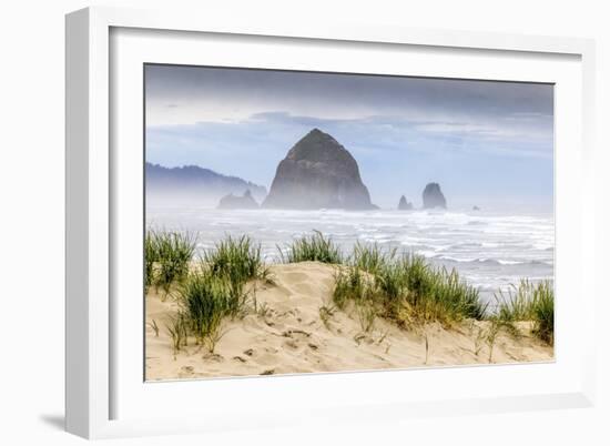 Haystack Rock, Cannon Beach, Oregon-Art Wolfe-Framed Art Print