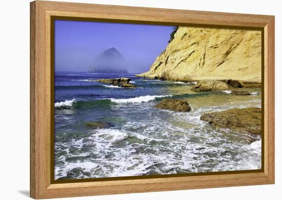 Haystack Rock, Cape Kiwanda, Oregon Coast, Pacific Ocean, Pacific Northwest-Craig Tuttle-Framed Premier Image Canvas