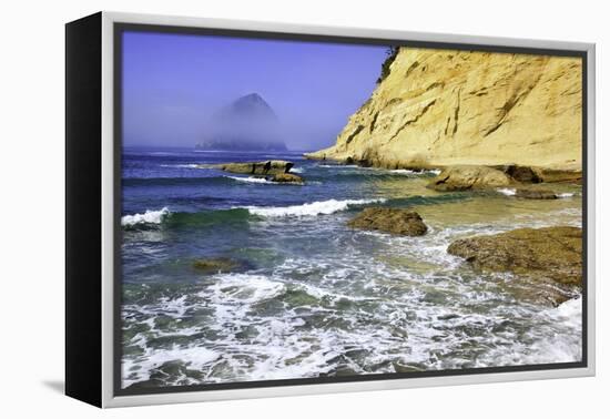 Haystack Rock, Cape Kiwanda, Oregon Coast, Pacific Ocean, Pacific Northwest-Craig Tuttle-Framed Premier Image Canvas