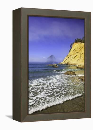 Haystack Rock, Cape Kiwanda, Oregon Coast, Pacific Ocean, Pacific Northwest-Craig Tuttle-Framed Premier Image Canvas