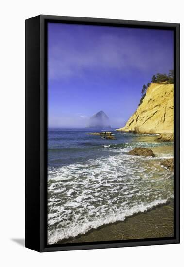 Haystack Rock, Cape Kiwanda, Oregon Coast, Pacific Ocean, Pacific Northwest-Craig Tuttle-Framed Premier Image Canvas