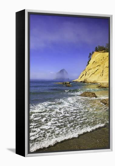 Haystack Rock, Cape Kiwanda, Oregon Coast, Pacific Ocean, Pacific Northwest-Craig Tuttle-Framed Premier Image Canvas