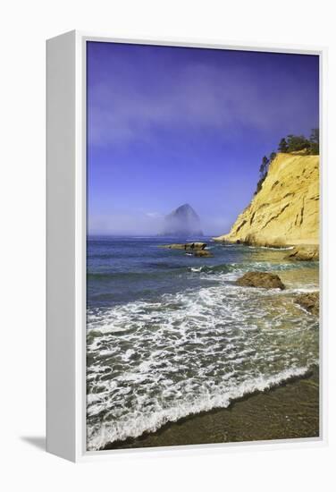 Haystack Rock, Cape Kiwanda, Oregon Coast, Pacific Ocean, Pacific Northwest-Craig Tuttle-Framed Premier Image Canvas