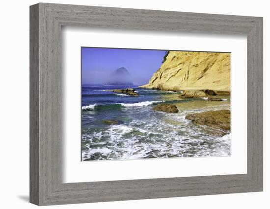 Haystack Rock, Cape Kiwanda, Oregon Coast, Pacific Ocean, Pacific Northwest-Craig Tuttle-Framed Photographic Print