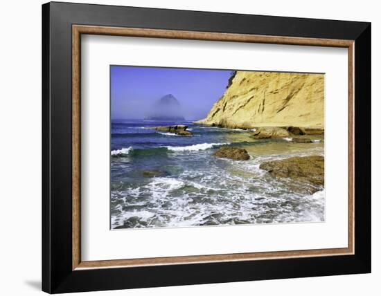 Haystack Rock, Cape Kiwanda, Oregon Coast, Pacific Ocean, Pacific Northwest-Craig Tuttle-Framed Photographic Print