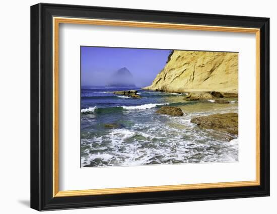 Haystack Rock, Cape Kiwanda, Oregon Coast, Pacific Ocean, Pacific Northwest-Craig Tuttle-Framed Photographic Print