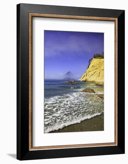 Haystack Rock, Cape Kiwanda, Oregon Coast, Pacific Ocean, Pacific Northwest-Craig Tuttle-Framed Photographic Print