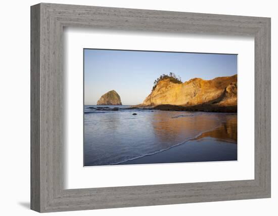 Haystack Rock, Cape Kiwanda, Oregon, USA-Jamie & Judy Wild-Framed Photographic Print