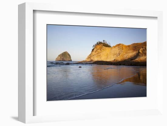 Haystack Rock, Cape Kiwanda, Oregon, USA-Jamie & Judy Wild-Framed Photographic Print