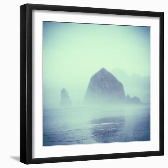 Haystack Rock In Cannon Beach, OR-Justin Bailie-Framed Photographic Print