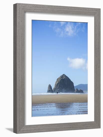 Haystack Rock In Cannon Beach, Oregon-Justin Bailie-Framed Photographic Print