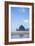 Haystack Rock In Cannon Beach, Oregon-Justin Bailie-Framed Photographic Print