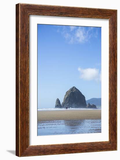 Haystack Rock In Cannon Beach, Oregon-Justin Bailie-Framed Photographic Print