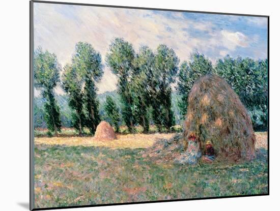 Haystacks, 1885-Claude Monet-Mounted Giclee Print