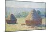 Haystacks, 1891-Claude Monet-Mounted Giclee Print