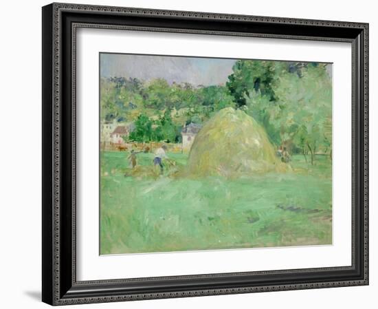 Haystacks at Bougival, 1883-Berthe Morisot-Framed Giclee Print