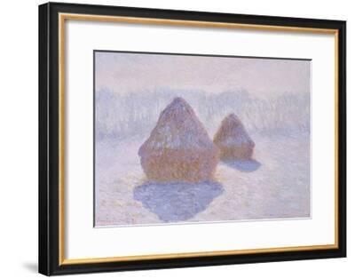 Haystacks Effect Of Snow And Sun 1891 Giclee Print Claude Monet Art Com