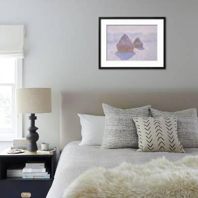 Haystacks Effect Of Snow And Sun 1891 Giclee Print Claude Monet Art Com