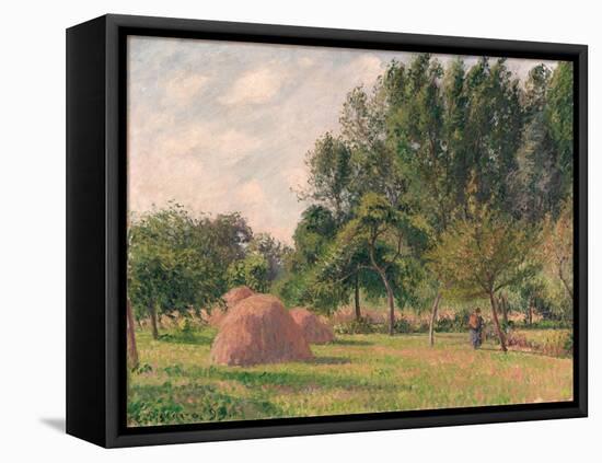 Haystacks, Morning, Éragny, 1899-Camille Pissarro-Framed Premier Image Canvas