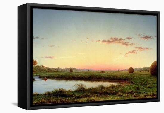 Haystacks on the Newburyport Marshes, 1862-Martin Johnson Heade-Framed Premier Image Canvas