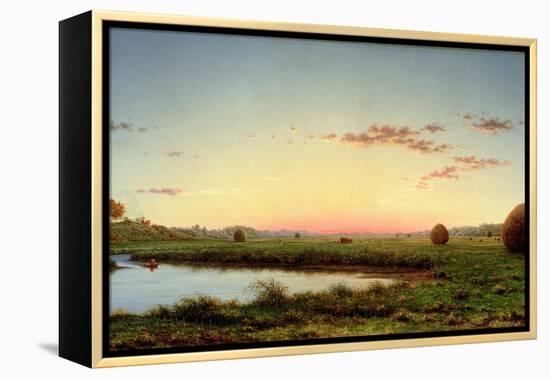 Haystacks on the Newburyport Marshes, 1862-Martin Johnson Heade-Framed Premier Image Canvas