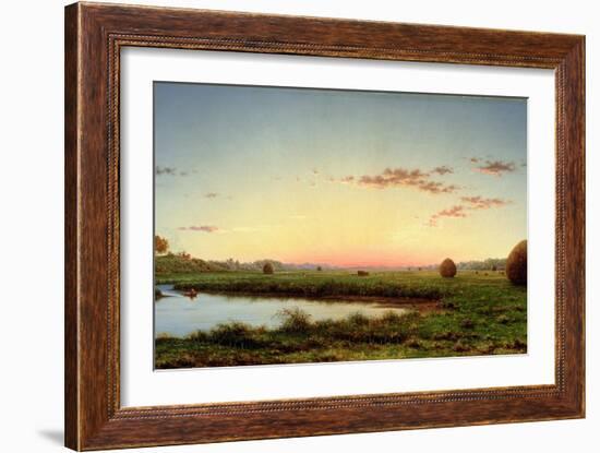 Haystacks on the Newburyport Marshes, 1862-Martin Johnson Heade-Framed Giclee Print