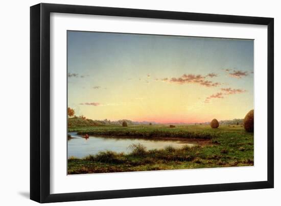 Haystacks on the Newburyport Marshes, 1862-Martin Johnson Heade-Framed Giclee Print