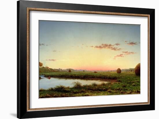 Haystacks on the Newburyport Marshes, 1862-Martin Johnson Heade-Framed Giclee Print