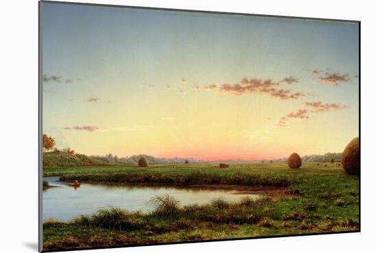 Haystacks on the Newburyport Marshes, 1862-Martin Johnson Heade-Mounted Giclee Print