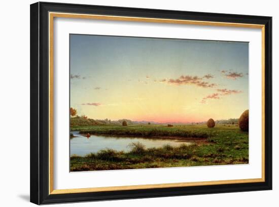 Haystacks on the Newburyport Marshes, 1862-Martin Johnson Heade-Framed Giclee Print