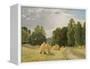 Haystacks, Preobrazhenskoe-Ivan Ivanovich Shishkin-Framed Premier Image Canvas
