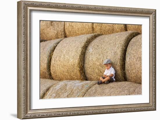 Haystacks-Tatyana Tomsickova-Framed Photographic Print