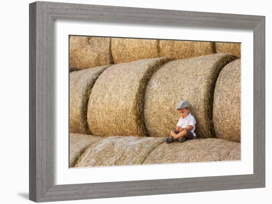 Haystacks-Tatyana Tomsickova-Framed Photographic Print