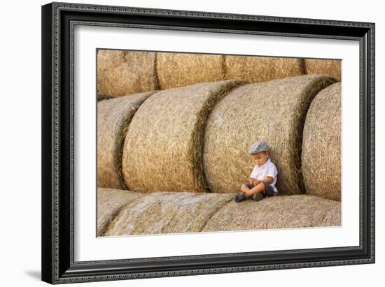 Haystacks-Tatyana Tomsickova-Framed Photographic Print