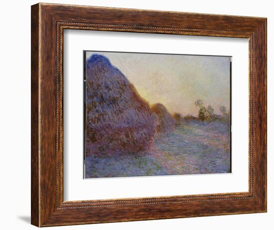 Haystacks-Claude Monet-Framed Giclee Print