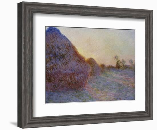 Haystacks-Claude Monet-Framed Giclee Print