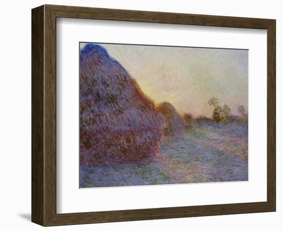 Haystacks-Claude Monet-Framed Giclee Print